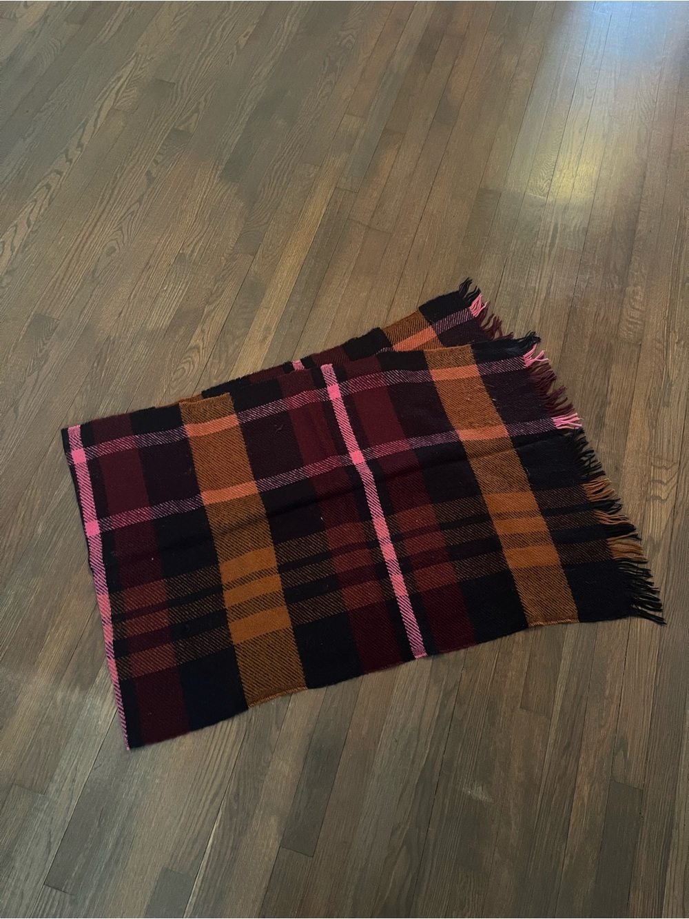 Target A New Day Pink Plaid Scarf
